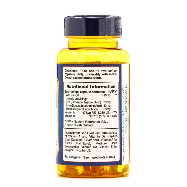 Holland & Barrett Cod Liver Oil 100 Capsules 410mg - BeesActive Australia