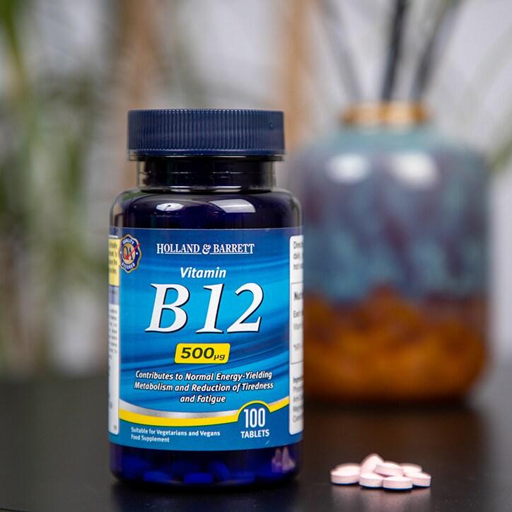 Holland & Barrett Vitamin B12 100 Tablets 500ug - BeesActive Australia