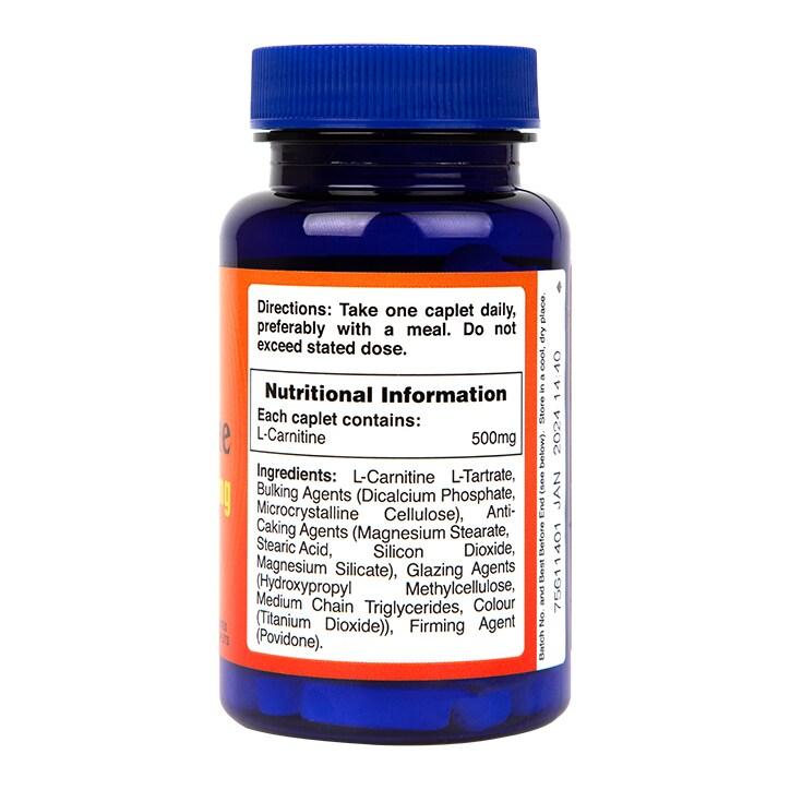 Holland & Barrett l-carnitine 60 Caplets 500mg - BeesActive Australia