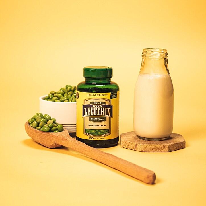 Holland & Barrett Mega Soya Lecithin Fat Emulsifier 100 Capsules 1325mg - BeesActive Australia