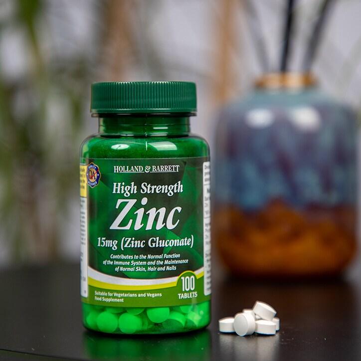 Holland & Barrett High Strength Zinc 100 Tablets 15mg - BeesActive Australia