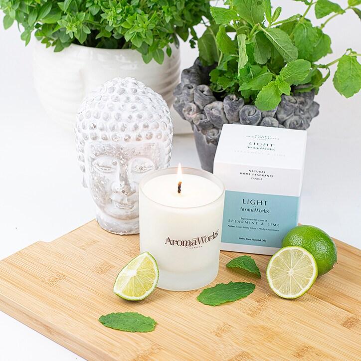 AromaWorks Spearmint & Lime Candle - BeesActive Australia