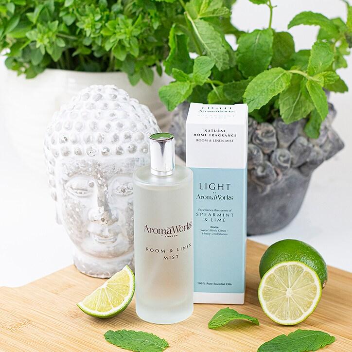 AromaWorks Spearmint & Lime Room & Linen Mist - BeesActive Australia