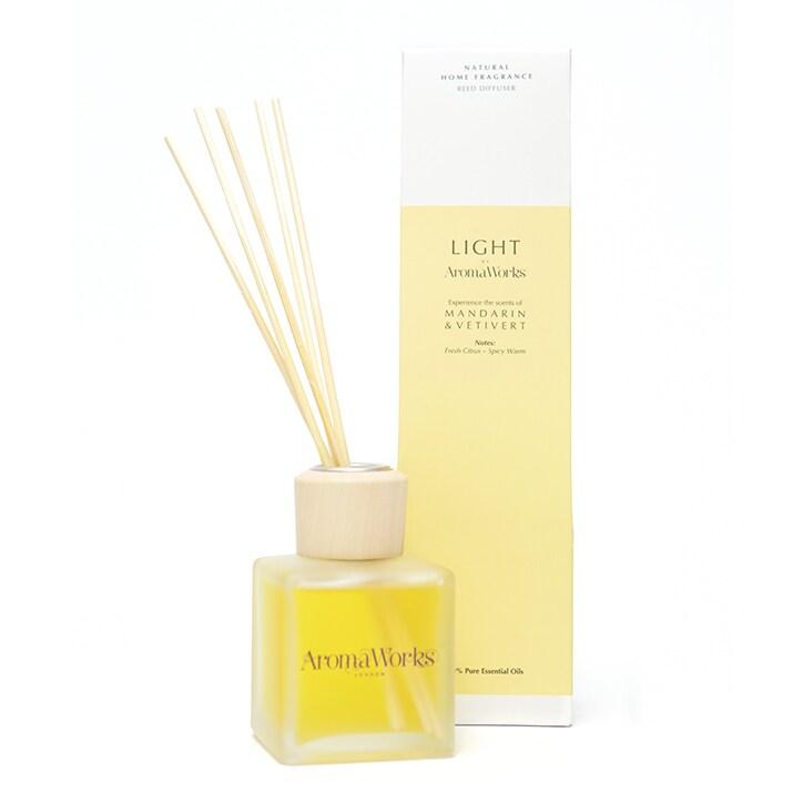 AromaWorks Mandarin & Vetivert Reed Diffuser - BeesActive Australia
