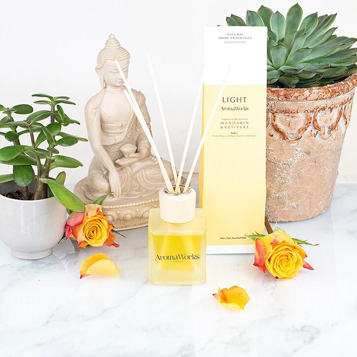 AromaWorks Mandarin & Vetivert Reed Diffuser - BeesActive Australia