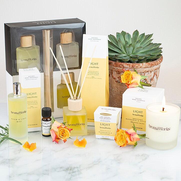 AromaWorks Mandarin & Vetivert Reed Diffuser - BeesActive Australia