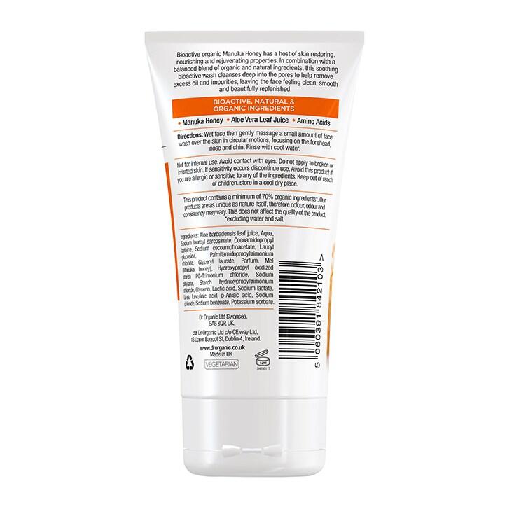 Dr Organic Manuka Honey Gentle Face Wash 150ml - BeesActive Australia
