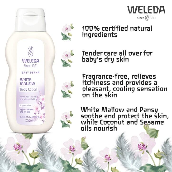 Weleda White Mallow Body Lotion 200ml - BeesActive Australia