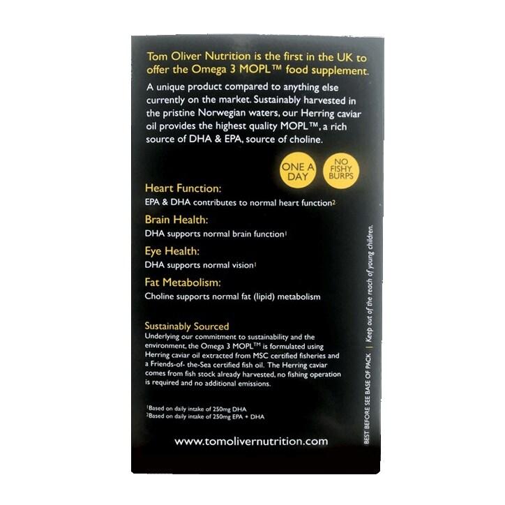 Tom Oliver Nutrition Herring Caviar 30 Softgels - BeesActive Australia