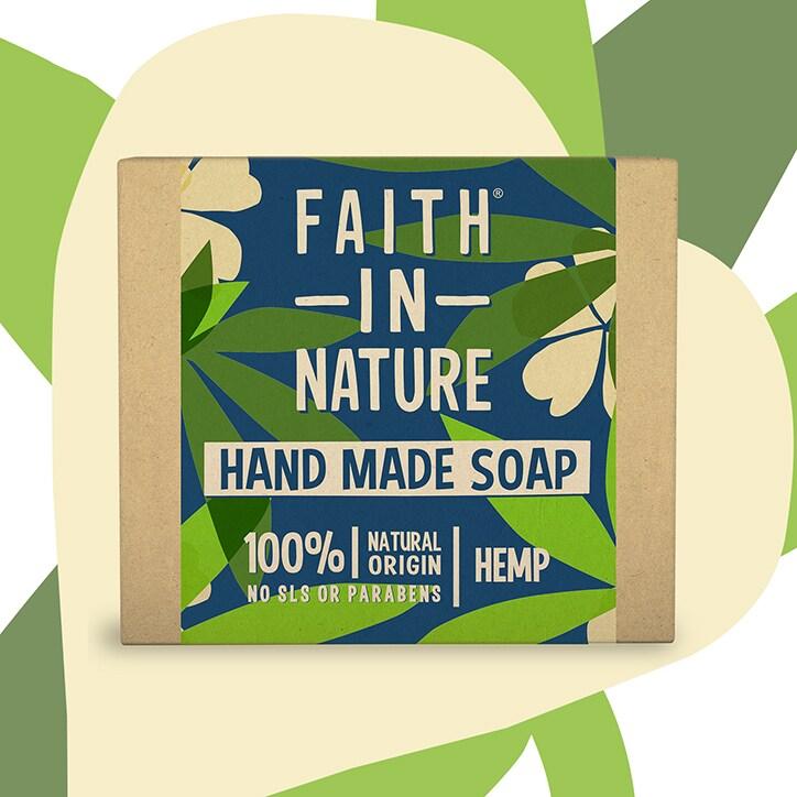 Faith in Nature Hemp with Green Tea Soap 100g - BeesActive Australia