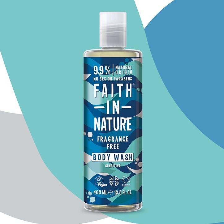 Faith in Nature Fragrance Free Body Wash 400ml - BeesActive Australia