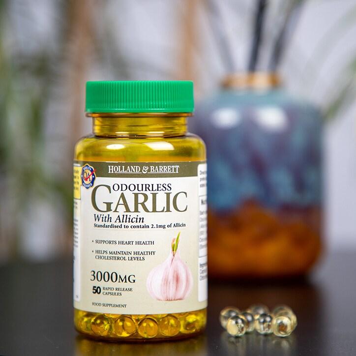 Holland & Barrett Odourless Garlic 50 Capsules 3000mg - BeesActive Australia