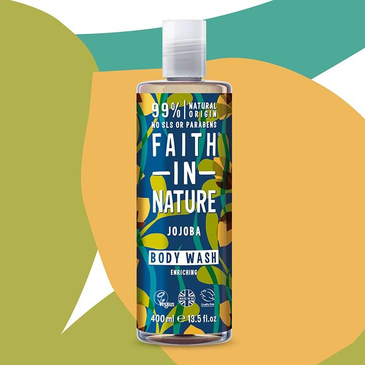 Faith in Nature Jojoba Body Wash 400ml - BeesActive Australia