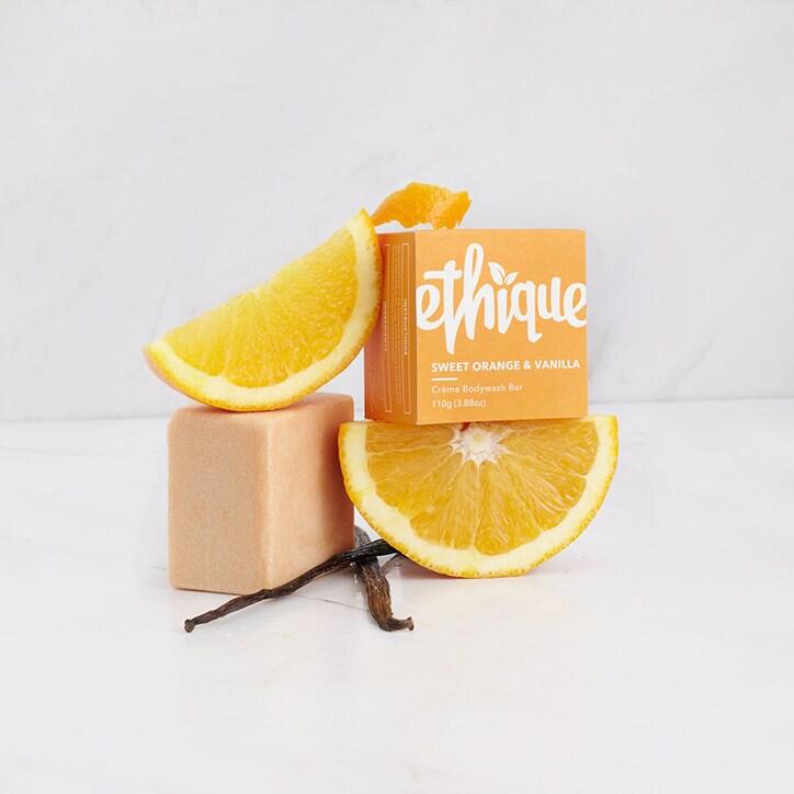 Ethique Sweet Orange & Vanilla Crème Bodywash Bar 110g - BeesActive Australia