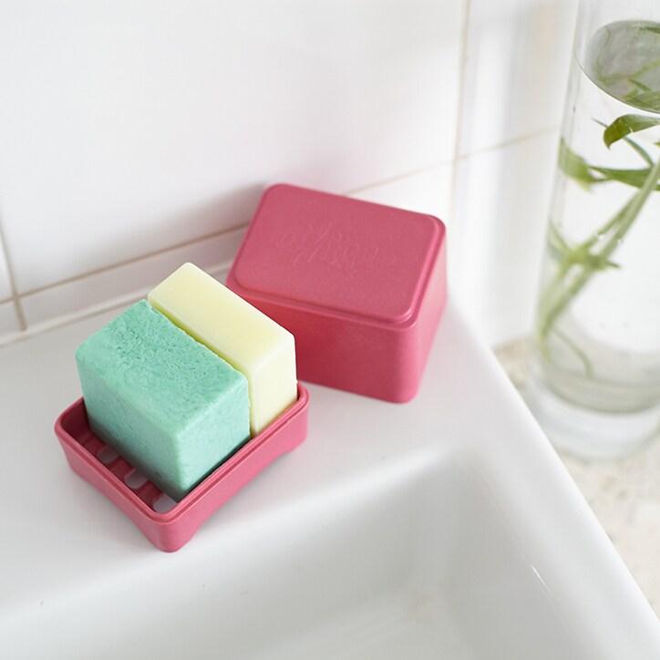 Ethique Pink Bamboo In-Shower Container - BeesActive Australia