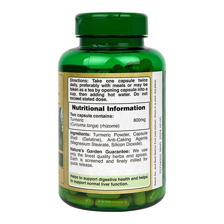 Nature's Garden Turmeric 400mg containing Curcumin 200 Capsules - BeesActive Australia
