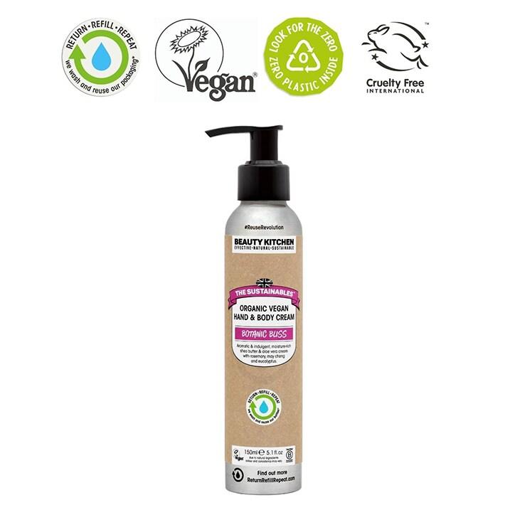 Beauty Kitchen The Sustainables Botanic Bliss Organic Vegan Hand & Body Cream 150ml - BeesActive Australia