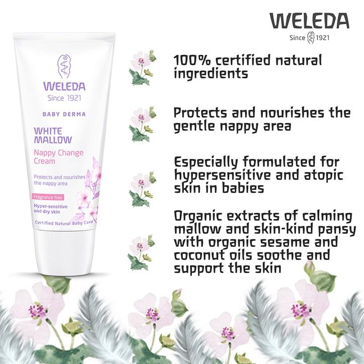 Weleda White Mallow Nappy Change Cream 50ml - BeesActive Australia