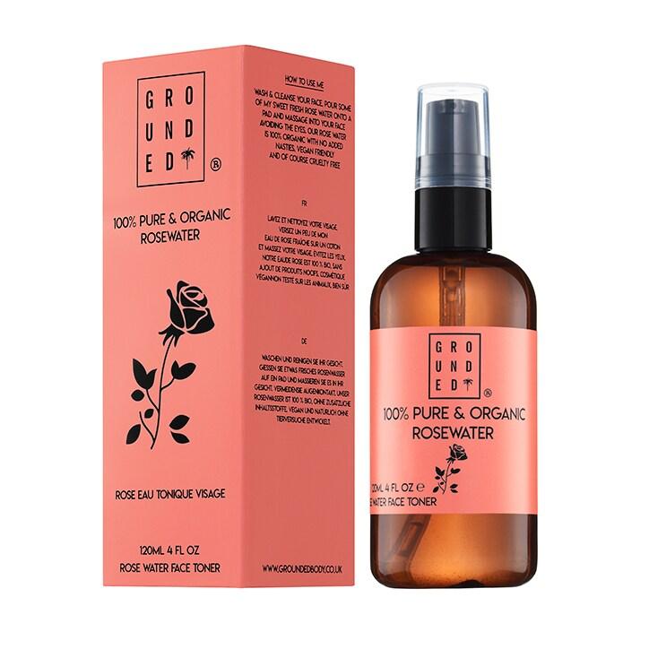 Grounded Organic Rose Water Toner 60ml - BeesActive Australia
