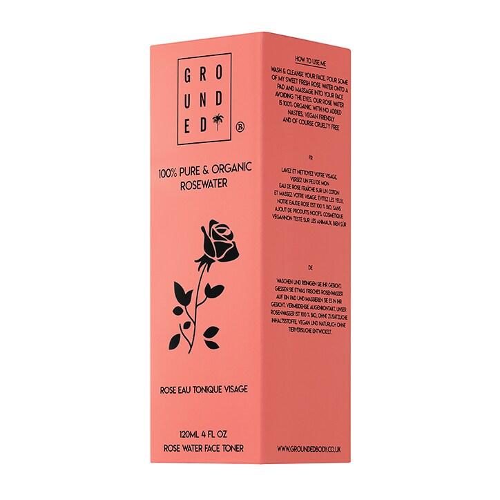 Grounded Organic Rose Water Toner 60ml - BeesActive Australia