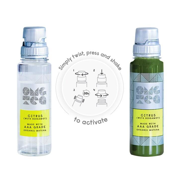 OMGTea Iced Matcha Citrus Tea - AAA Grade Organic 250ml - BeesActive Australia