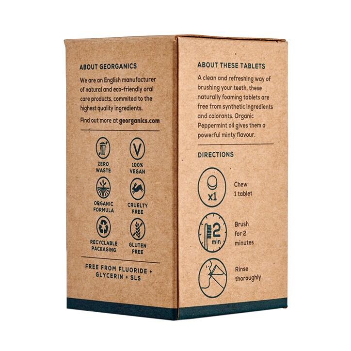 Georganics Toothpaste Tablets - English Peppermint 120 tablets - BeesActive Australia