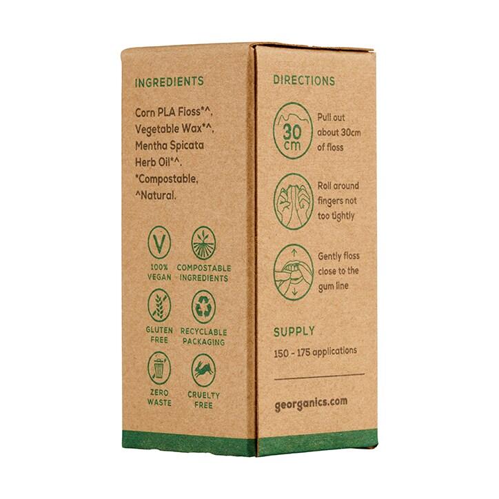 Georganics Natural Floss - Silk Spearmint - BeesActive Australia