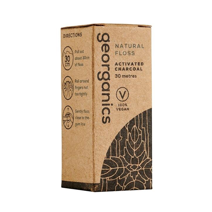 Georganics Natural Floss - Charcoal - BeesActive Australia
