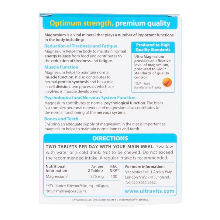 Vitabiotics Vitabiotics Ultra Magnesium 60 Tablets - BeesActive Australia