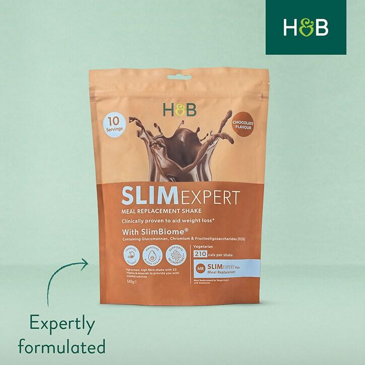 Holland & Barrett SlimExpert Meal Replacement Shake Chocolate Flavour 540g - BeesActive Australia