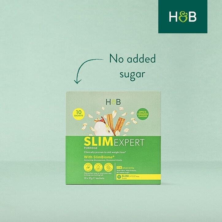 Holland & Barrett SlimExpert Apple Cinnamon Flavour Porridge 10 Sachets - BeesActive Australia
