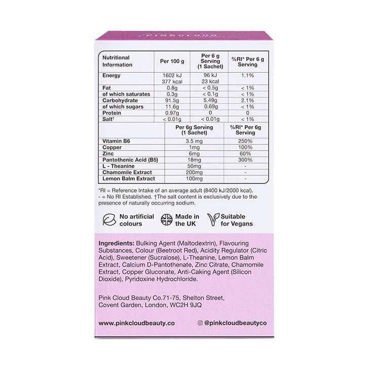 Pink Cloud Relax Drinkable Vitamins Mixed Berry Flavour 7 Sachets - BeesActive Australia