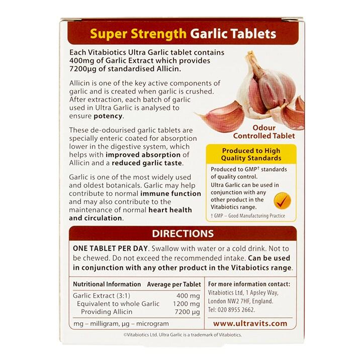 Vitabiotics Ultra Garlic 60 Tablets - BeesActive Australia
