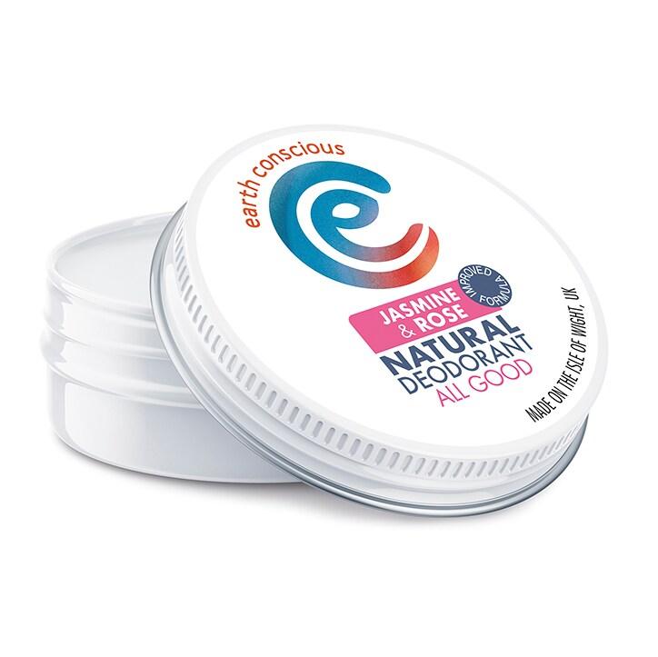 Earth Conscious Natural Deodorant Balm - Jasmine & Rose - BeesActive Australia