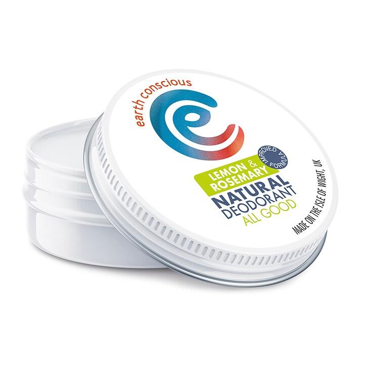 Earth Conscious Natural Deodorant Balm - Lemon & Rosemary - BeesActive Australia