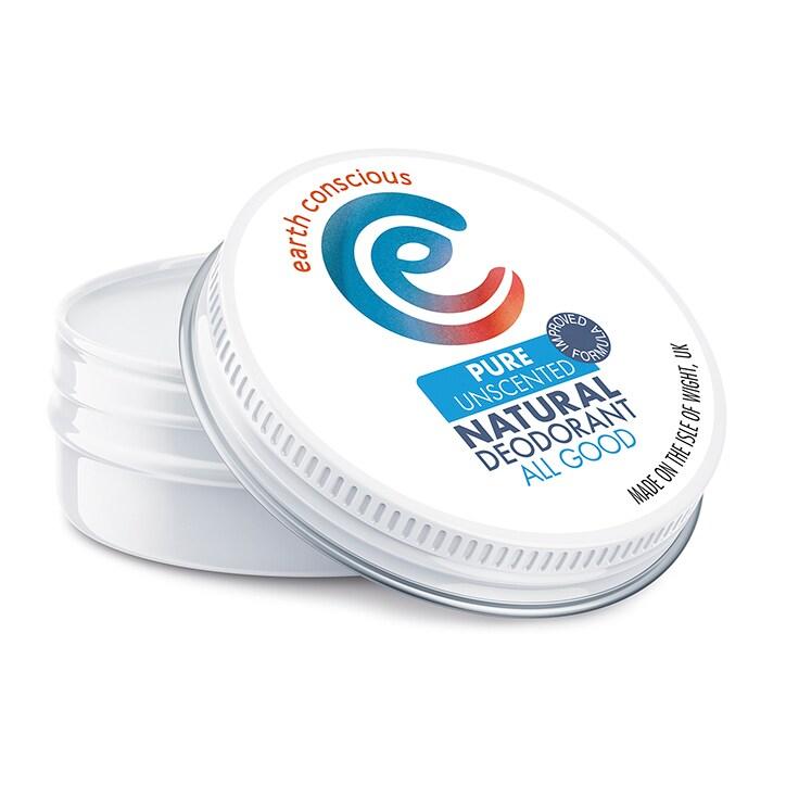 Earth Conscious Natural Deodorant Balm - Pure Unscented - BeesActive Australia