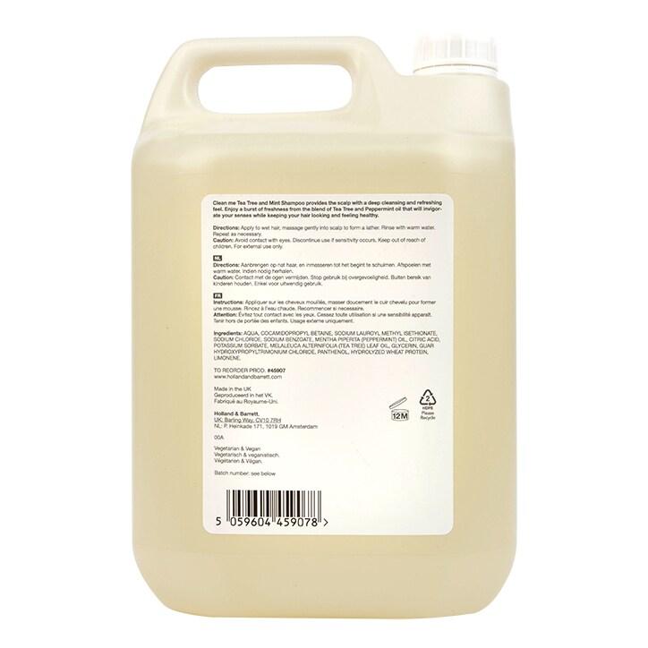 Clean Me Tea Tree & Mint Shampoo 5L - BeesActive Australia