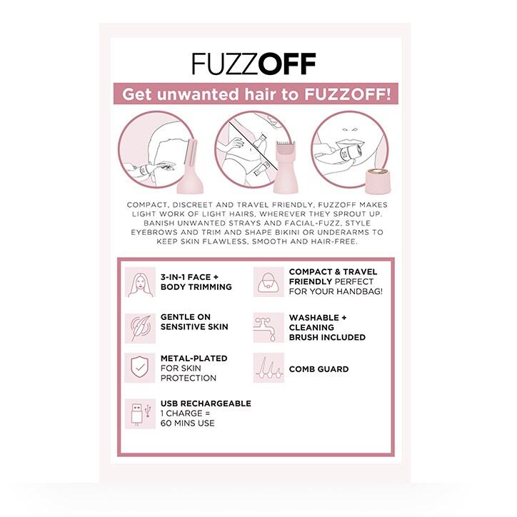 Magnitone FuzzOff 3-in-1 Rechargeable Precision Hair Trimmer - BeesActive Australia
