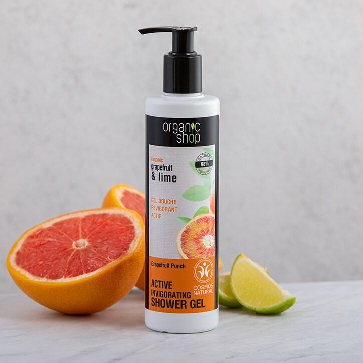 Organic Shop Active Grapefruit Punch Shower Gel 280ml - BeesActive Australia