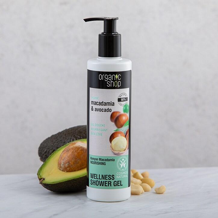 Organic Shop Nourishing Kenyan Macadamia Shower Gel 280ml - BeesActive Australia