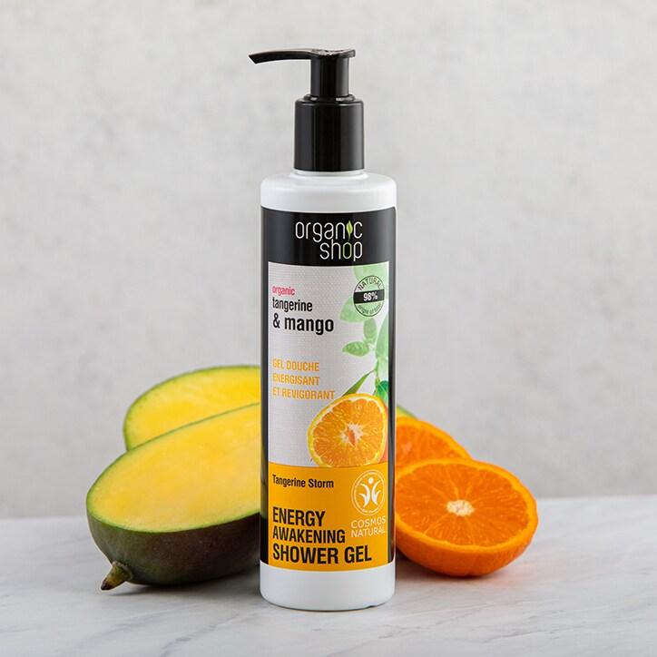 Organic Shop Energy Tangerine Storm Shower Gel 280ml - BeesActive Australia