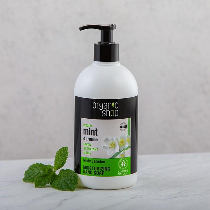 Organic Shop Moisturizing Minty Jasmine Hand Soap 500ml - BeesActive Australia