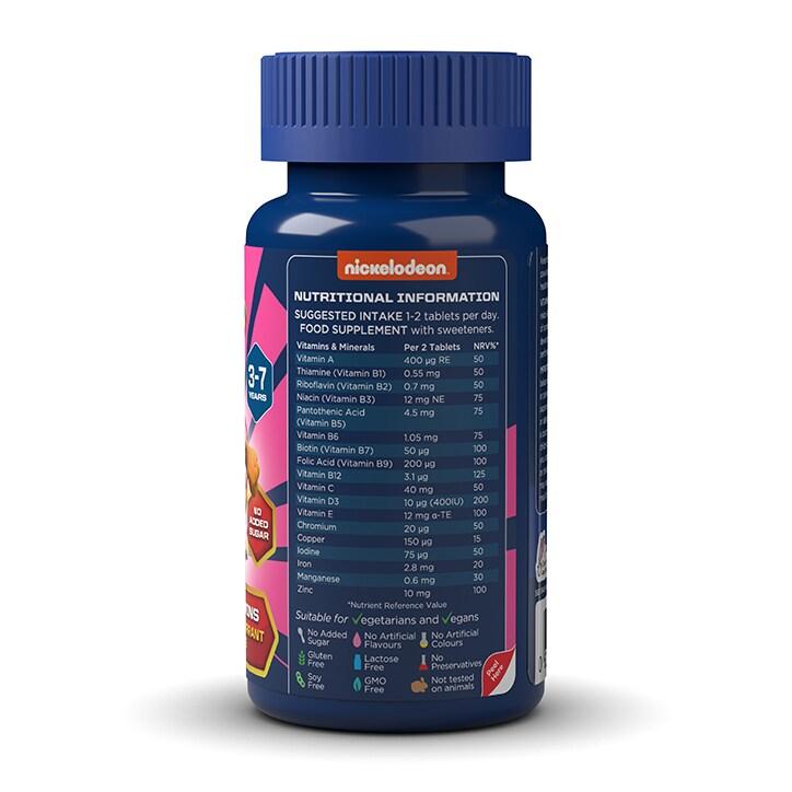 PAW Patrol Nickelodeon Multivitamins Apple & Blackcurrant 60 Chewables - BeesActive Australia