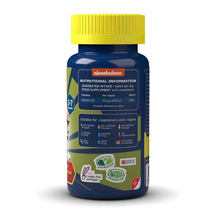 PAW Patrol Nickelodeon Vitamin D Apple & Blackcurrant 60 Chewables - BeesActive Australia