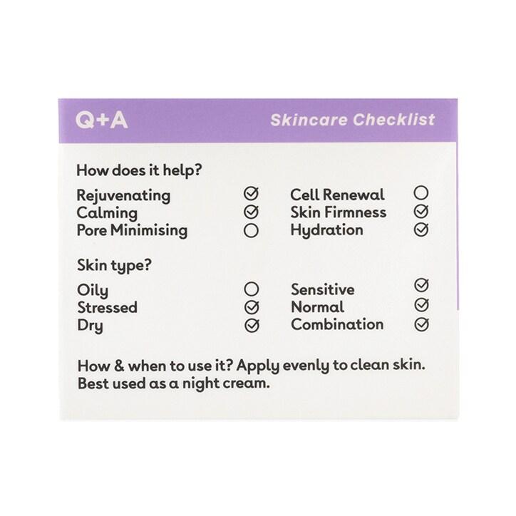 Q+A Chamomile Night Cream 50g - BeesActive Australia