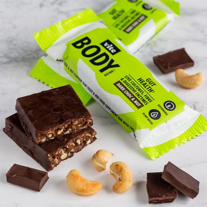 Vite Body Dark Choc & Nut Bar 45g - BeesActive Australia