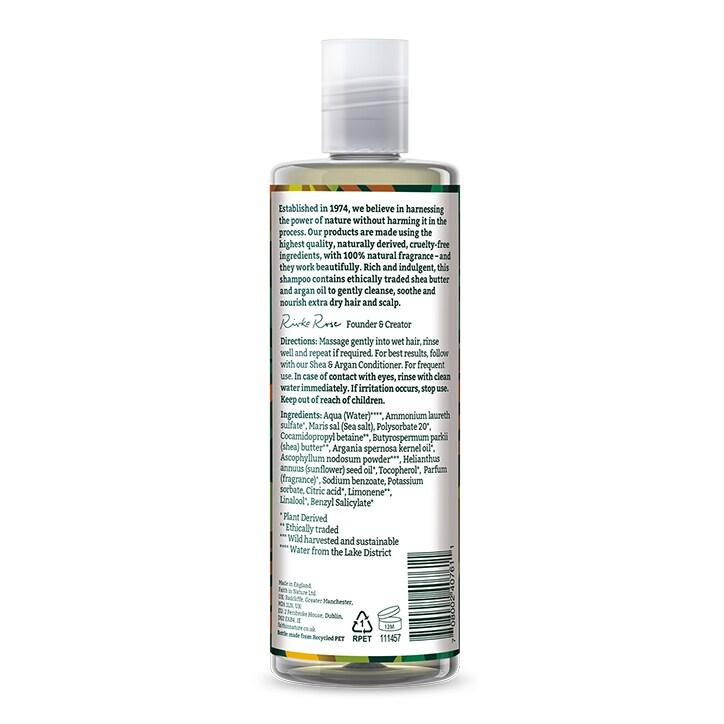 Faith in Nature Shea & Argan Shampoo 400ml - BeesActive Australia
