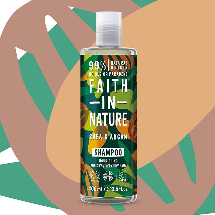 Faith in Nature Shea & Argan Shampoo 400ml - BeesActive Australia