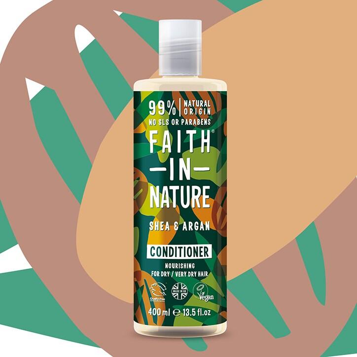 Faith in Nature Shea & Argan Conditioner 400ml - BeesActive Australia