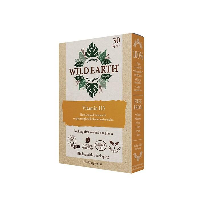 Wild Earth Vitamin D3 30 Capsules - BeesActive Australia